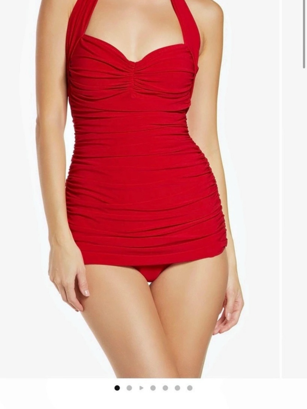 Norma Kamali Bill Mio One-Piece Swimsuit in Red